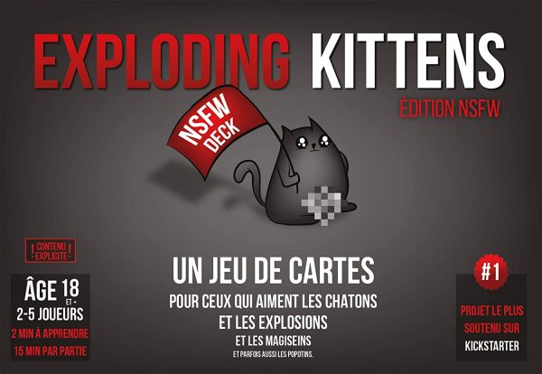 Exploding Kittens : NSFW Deck | Jeu de société | À partir de 18 ans | 2 à 5 joueurs | 15 minutes – Image 2