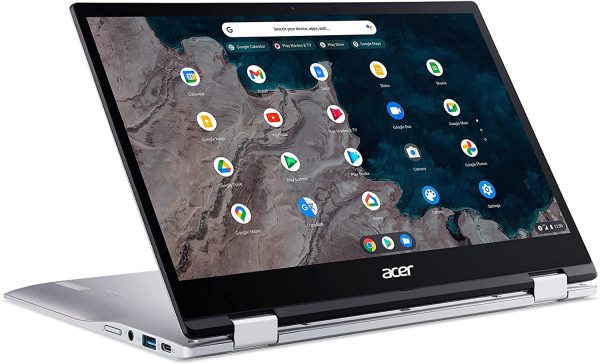 Chromebook Spin 513 CP513-1H-S64V Ordinateur Portable Tactile Convertible 13,3'' Full HD IPS, PC Portable (Qualcomm Snapdragon SC7180, RAM 8 Go, 64 Go eMMC, Qualcomm Adreno 618, Chrome OS) - Gris – Image 3