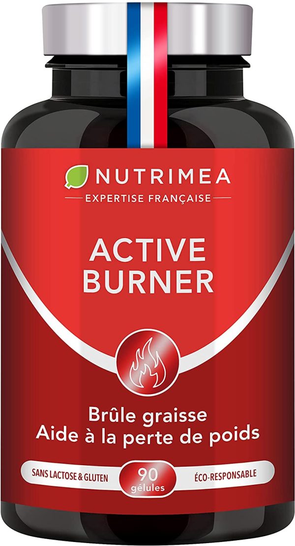 Brûleur de Graisse Extra Fort - Puissant Complexe de Plantes Amaigrissant dont Gingembre - Effet Minceur Efficace - ACTIVE BURNER - 90 gélules Vegan - Nutrimea - Fabriqué en France – Image 5