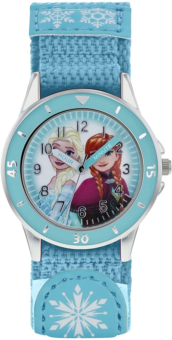 Frozen Filles Analogique Quartz Montre avec Bracelet en Tissu FZN5014