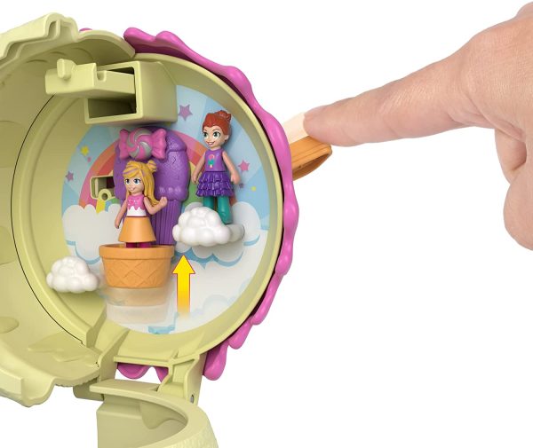 Polly Pocket Coffret Multifacettes Glace, mini-figurines Polly et Lila, 25 accessoires surprise, emballage fermé, jouet pour enfant, HFR00 – Image 4