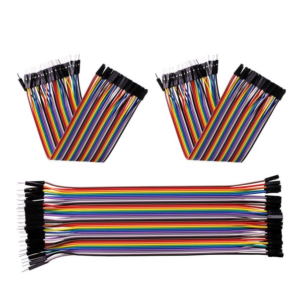 ELEGOO Lot de 120pcs Câbles Dupont Breadboard 28AWG 3 en 1 [40Pin Mâle vers Femelle, 40Pin Mâle vers Mâle, 40Pin Femelle vers Femelle] Longueur 20cm pour Mega modèle de 2560 Nano ou Plaque d'Essai – Image 3