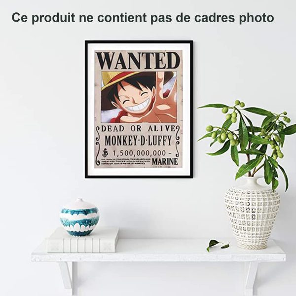 Wanted Posters 28,5 cm × 19,5 cm, Poster Manga Nouvelle édition Affiche Papier Kraft, Lot de 24 – Image 5