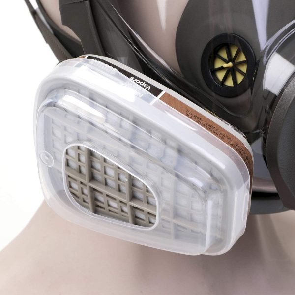 HOLULO Masque Complet,Respirateur Facial Complet Masque Peinture,Masque Integral Peinture Masque de Securite – Image 3