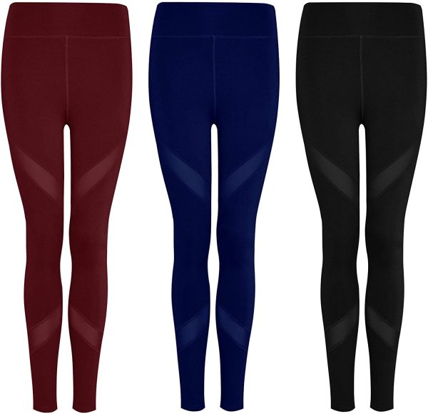 GoVIA Legging pour Femme Pantalon de Course à Pied Pantalon de Sport Respirant Pantalon de Yoga Fitness Taille Haute Long Rayures 4106 – Image 7