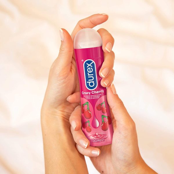 Durex Gel Lubrifiant Crazy Cherry - Goût Cerise - Lubrifiant à base d'eau - 100ml – Image 5