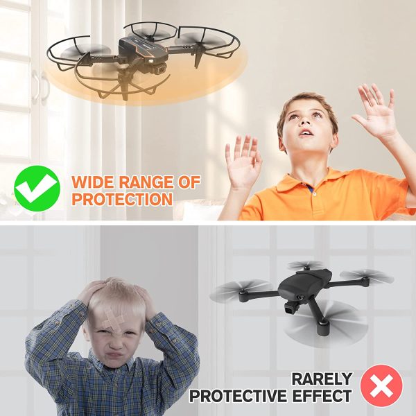 Drone pour Enfant avec Caméra 720P HD, Drone Quadricoptère FPV WiFi Télécommandé, Mode sans Tête, Maintien d'Altitude, 360°Flips, Cadeau et Jouet pour Enfant ou Débutant -2 Batteries – Image 2