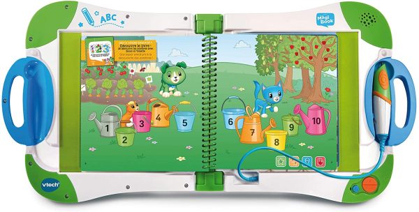 VTech - MagiBook Starter Pack Vert, Livre Interactif Enfant ??Version FR & Livre MagiBook - Mes Premiers apprentissages Niveau Maternelle - Pack de 3 Livres, Livres éducatifs ??Version FR