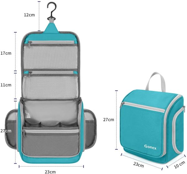 Gonex Trousse de Toilette à Susprendre Rangement Maquillage Organisateur Cosmétique pour Voyage Déplacement – Image 7