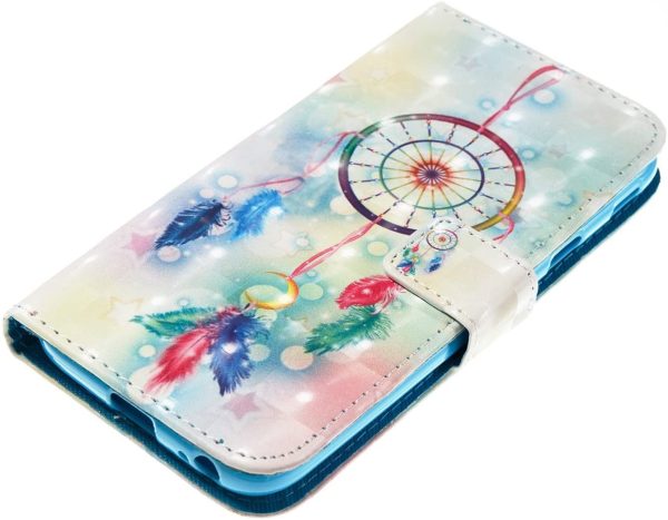 Etui Samsung Galaxy J5 2017 J530 Coque en PU Pochette Portefeuille en Cuir Coque de Protection avec Fonction Stand Housse Fermeture Magnetique a Rabat 3D effet Motif Coloré Fleur Papillon Hibou – Image 5