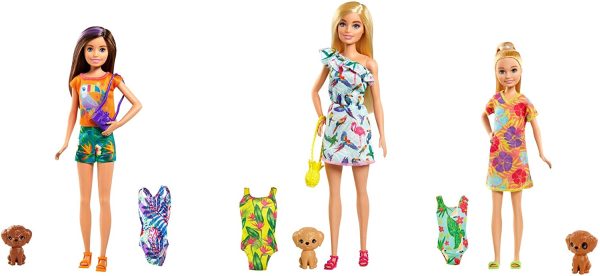 Barbie Famille l'Anniversaire Perdu de Chelsea coffret poupée blonde et son chiot, accessoires de voyage inclus, jouet pour enfant, GRT87 – Image 9