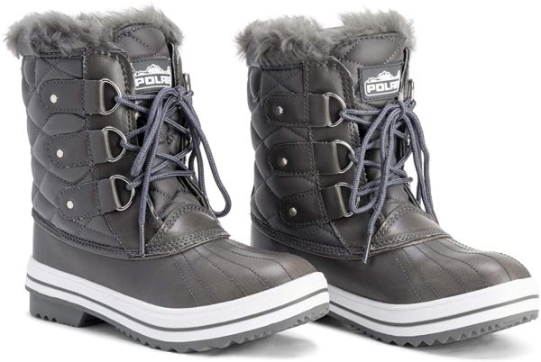 Polar Femmes Neige Bottes Nylon Courte l'hiver Neige Chaude Imperméable Fausse Fourrure Bottes – Image 3