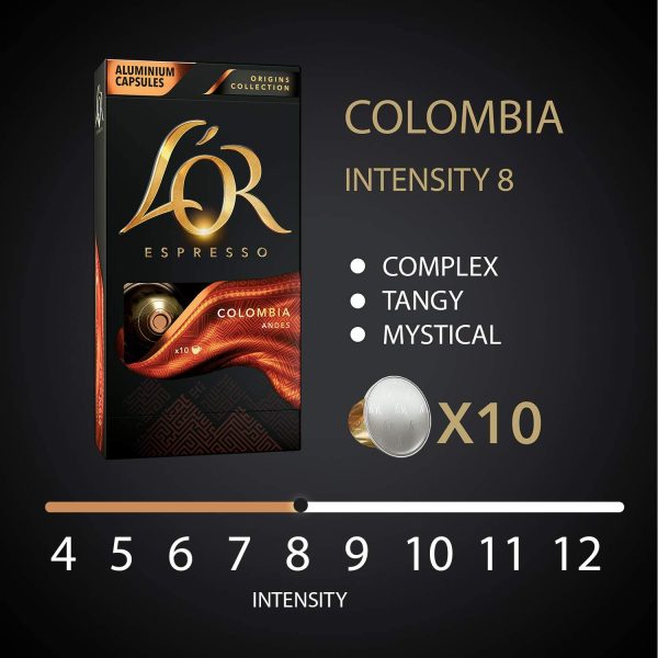 L'OR - Espresso ??Collection Origines ??100 Capsules de Café Compatibles Nespresso ®* ?? Coffret de 5 Variétés ??Intensité 7 à 10 ??Lot de 10 x 10 – Image 4