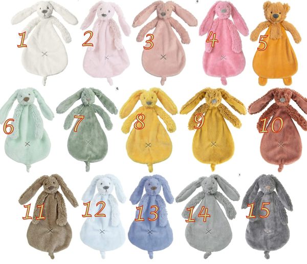 Doudou lapin personnalisé au prénom de bébé brodé Peluche Cadeau de Bébé Nouveau-né Fille et Garçon – Image 2