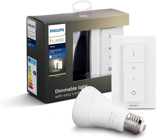 Philips Hue White, ampoule LED connectée E27, Equivalent 75W, Compatible Bluetooth, Pack de 2 – Image 2