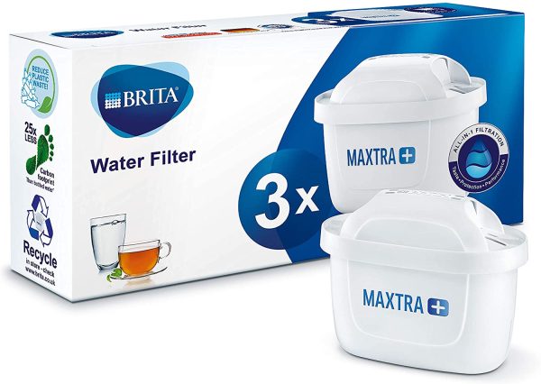 Cartouche de filtre à eau Brita Maxtra+, blanche, Plastique, blanc, Lot de 3 – Image 4