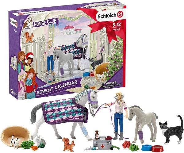 Schleich- playset Calendrier de l’Avent Horse Club 2020, 98269, Multicolore – Image 5