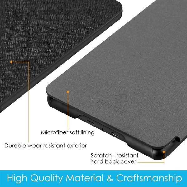 FINTIE Étui pour 6" Kindle Paperwhite (10ème génération - modèle 2018) - Coque Housse Flip Fin et léger, Fermeture magnétique avec Mise en Veille Automatique, Noir – Image 9