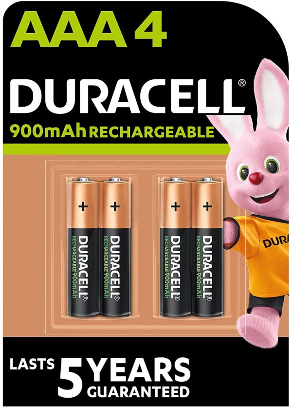 Piles Rechargeables AAA 900 mAh, lot de 4 piles – Image 4