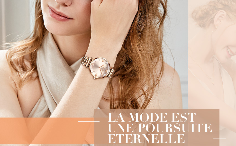 Montres pour Femmes Acier Inoxydable Mode Entreprise