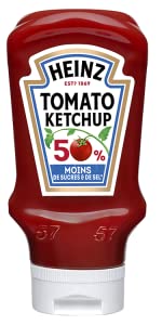 Heinz Tomato Ketchup 50% de sel et de sucres en moins