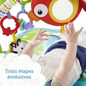 Tapis d’activités transportable qui garde bébé occupé: jouets, sons & musique!