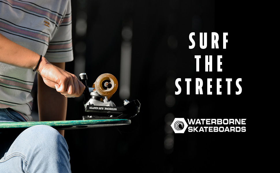 waterborne skateboards logo banner surf the streets surf adapter rail adapter penny board australia