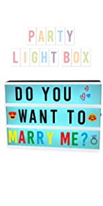 Boite lumineuse lettres avec télécommande - idéale comme cadeau original pour les filles et garçons