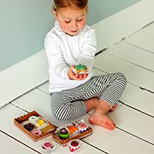 Set de gâteaux et biscuits en bois