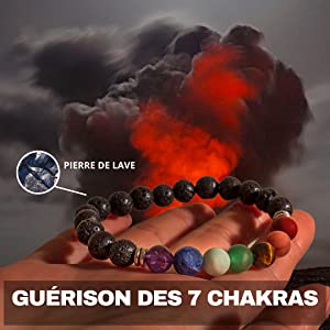 Bracelet 7 Chakras : Lave