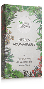 Kit de 12 sachets de graines d'herbes aromatiques OwnGrown