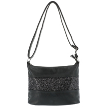 sac bandoulière noir femme