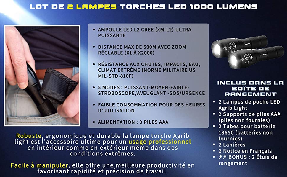 lampe torche ultra puissante