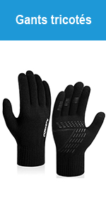 Gants tricotés