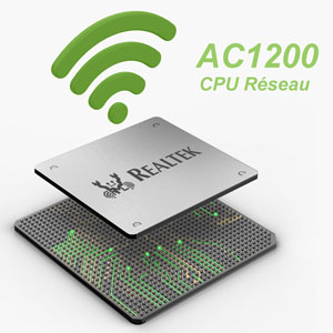 wifi extender Le CPU AC1200 traite facilement une vitesse de 1200Mbps