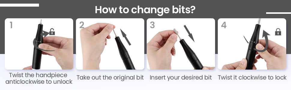 how to change bits