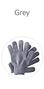 Temple Spring Gants exfoliants en bambou Gris