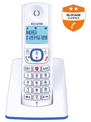 ALCATEL F530 solo bleuavec blocage des appels indesirables