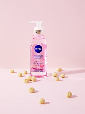 huile demaquillante nourrissante peau sèche nivea visage yeux nouveau macadamia ingredient naturel