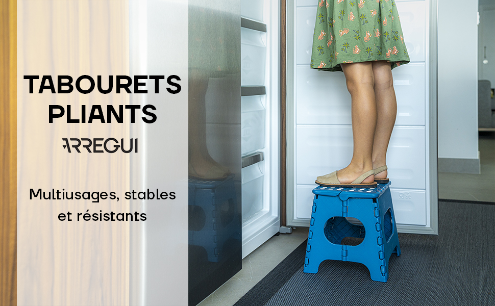 Tabourets pliants Arregui TB - A bleu