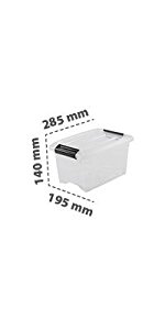 Boîte de rangement New Top Box en plastique 5 L