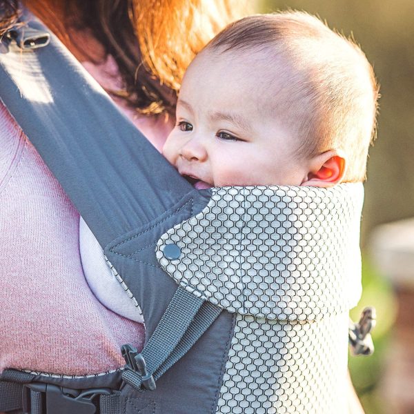 Porte-bébé Beco  - Cool Grey, simple et élégant, 5 en 1, style sac à dos, pour tenir les bébés, les nourrissons et les enfants de 3,5 à 16 kilos, certifié ergonomique