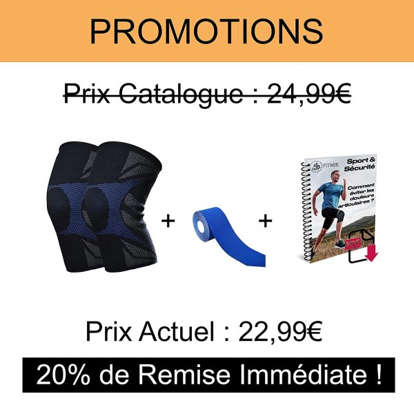 Genouillère Sport X2, Genouillere Arthrose, Protege Genoux, Genouillère Rotulienne Ligamentaire,[BONUS: Rouleau Kiné et EBOOK OFFERT] Accessoire Musculation, Crossfit Materiel, Soutien Articulaire – Image 8