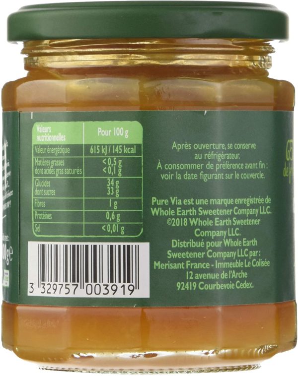 PURE VIA - Confiture d'Abricots 300g - Moins de Sucre, Plus de Goût - Origine Naturelle - 300g, - 60% de sucre – Image 6