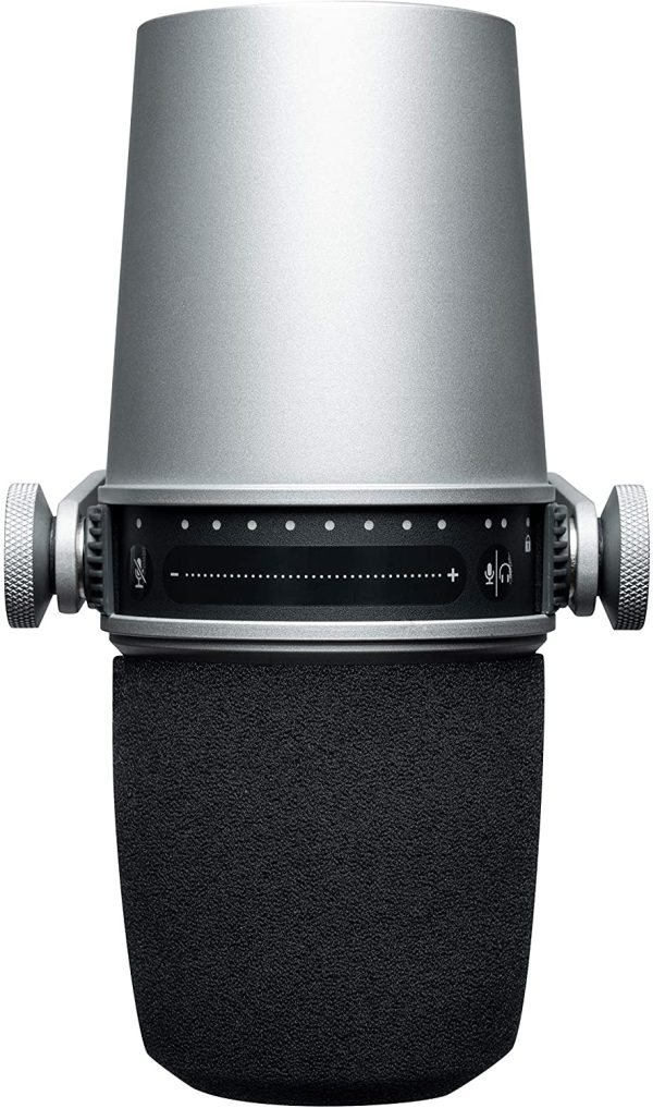 Shure Mv7 Microphone Dynamique Usb/Xlr pour Podcast, Enregistrement, Streaming et Gaming Live, Sortie Casque Intégrée, Entièrement En Métal, Technologie Voice Isolation, Certifié Teamspeak - Argenté – Image 8