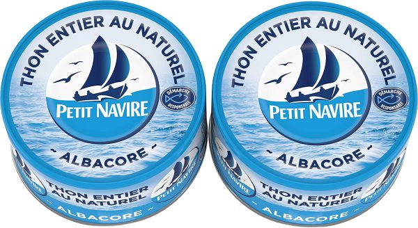 Petit Navire Thon Naturel Démarche Responsible, 2 x 132 g