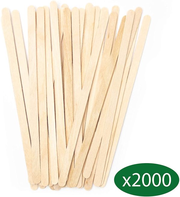 Lot de 2000 Touillettes Agitateurs de café en Bois 11 cm - Mélangeurs Jetables Biodégradables pour Boisson Chaude et Froide – Image 4