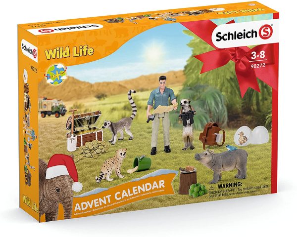 Schleich 98272 Calendrier de l'Avent Wild Life 2021 (Wild Life) Multicolore – Image 2