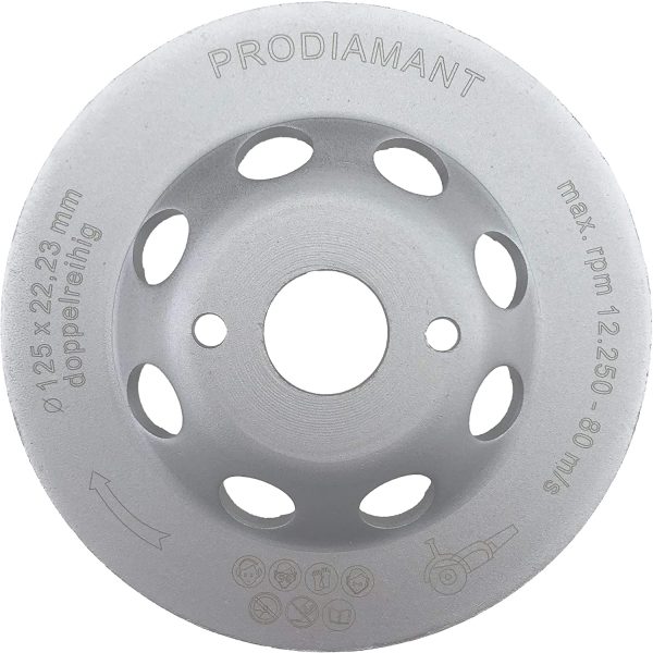 Qualité Première Disque Diamant à Meuler Béton universelle 125 x 22,2 mm PDX829.025 Double Rangée – Image 2