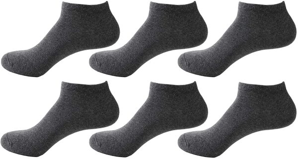 Budermmy Lot de 6 ou 10 paires Chaussette Hommes et Femmes chaussettes sport courtes Coton socquettes – Image 6